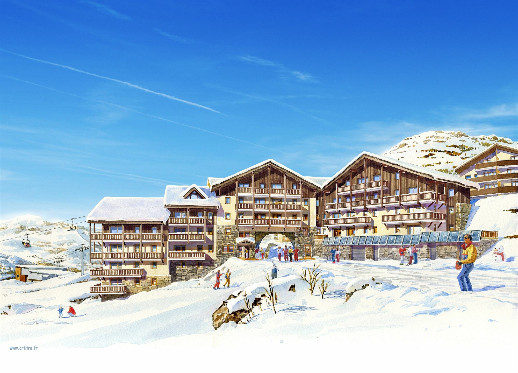 Residence Montana Plein Sud Val Thorens Exterior foto